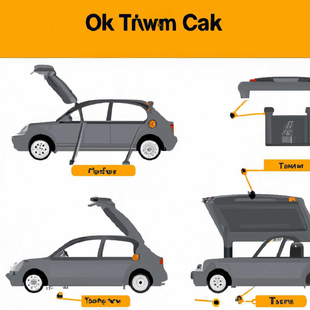 Как открыть багажник на автомобиле: простые инструкции и полезные советы