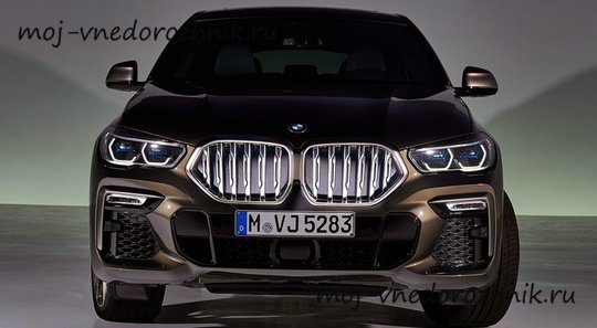BMW X6 2020 вид спереди