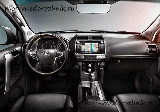 Фото салона обновленного Toyota Land Cruiser Prado