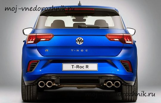 Volkswagen T-Roc R вид сзади
