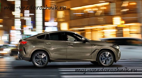 Новый BMW X6 вид сбоку