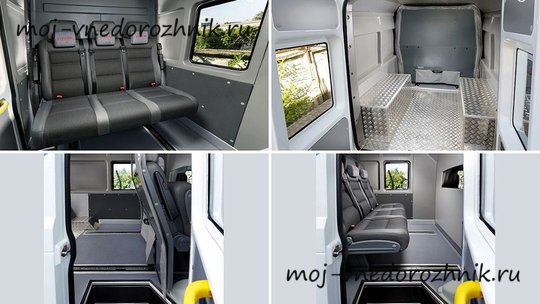 Интерьер фургона УАЗ-1288