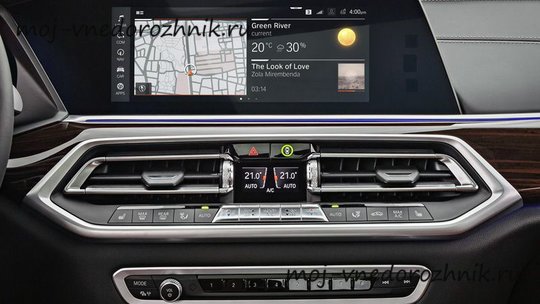 Центральный дисплей BMW X5 2018