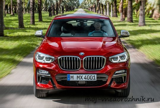 BMW X4 2018 вид спереди