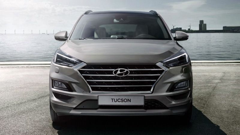 Новый Hyundai Tucson 2018-2019 вид спереди