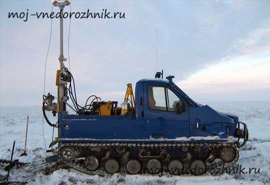 Буровая установка на базе вездехода ГАЗ 3409