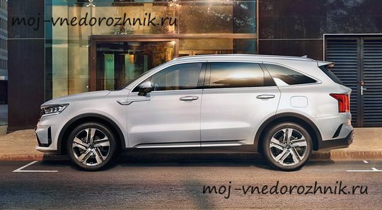 Kia Sorento 4-го поколения вид сбоку