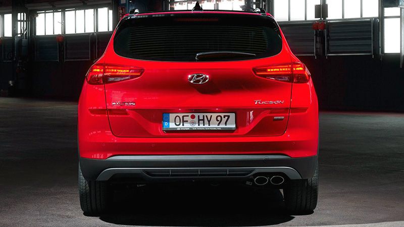 Hyundai Tucson N Line вид сзади