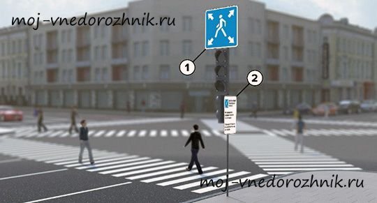 Диагональный пешеходный переход